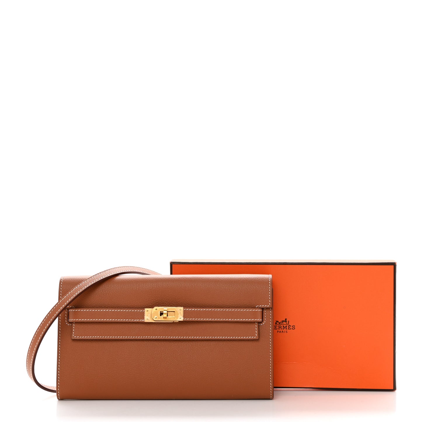 Evercolor Kelly Wallet To Go Gold