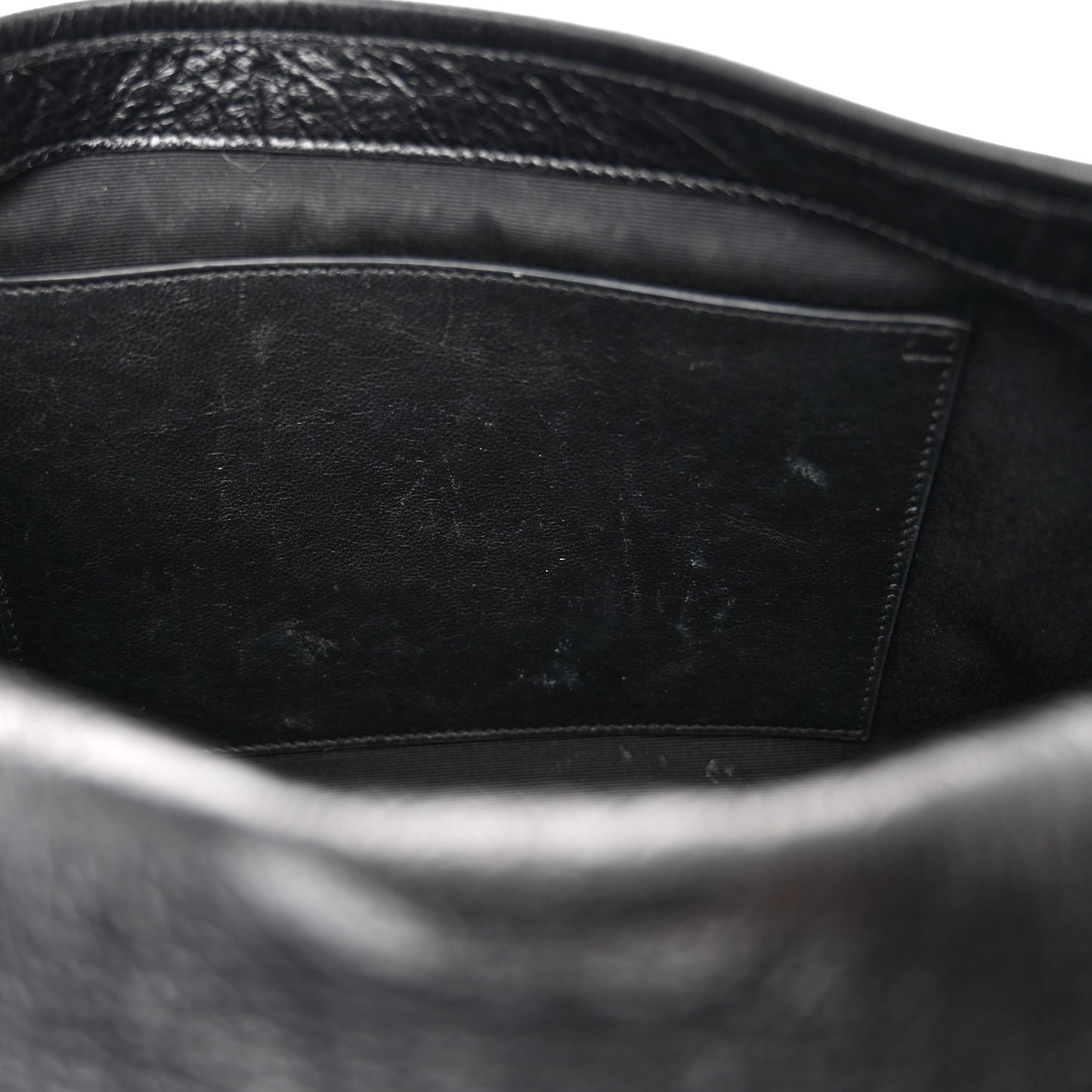 Crinkled Calfskin Matelasse Monogram Medium Niki Chain Satchel Black