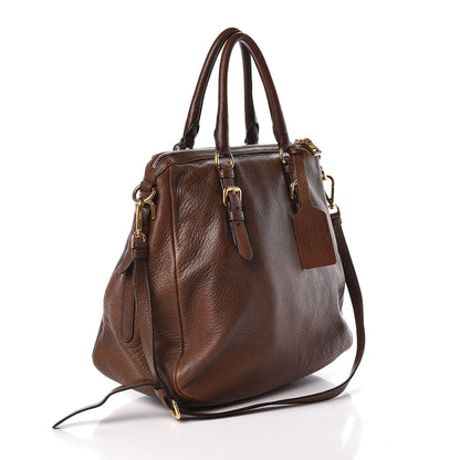 Prada Deerskin Tote Bruciato 3 of 12