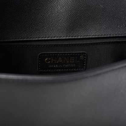 Chanel Caviar Quilted Medium Boy Flap Black 8 of 10