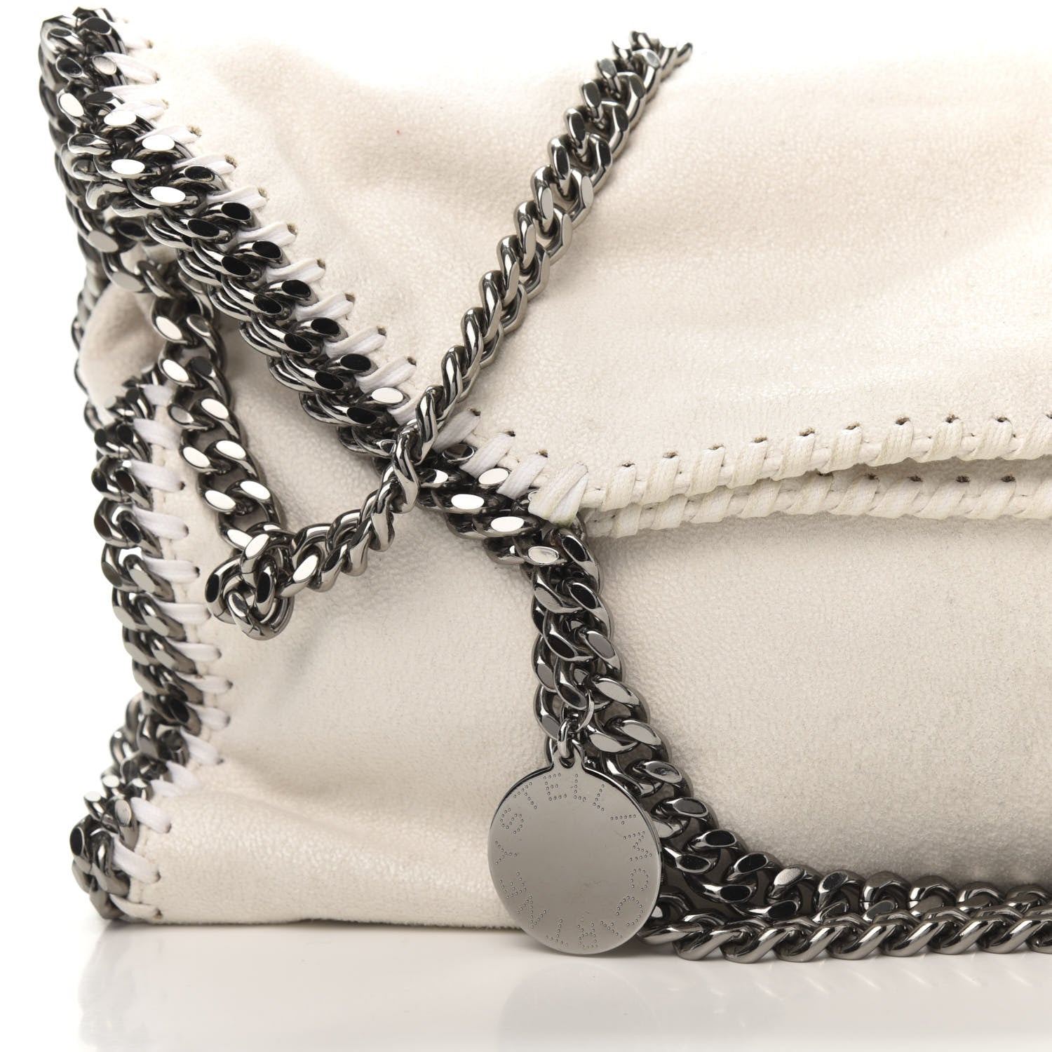 Stella McCartney Shaggy Deer Falabella Fold Over Tote Chalk 10 of 10