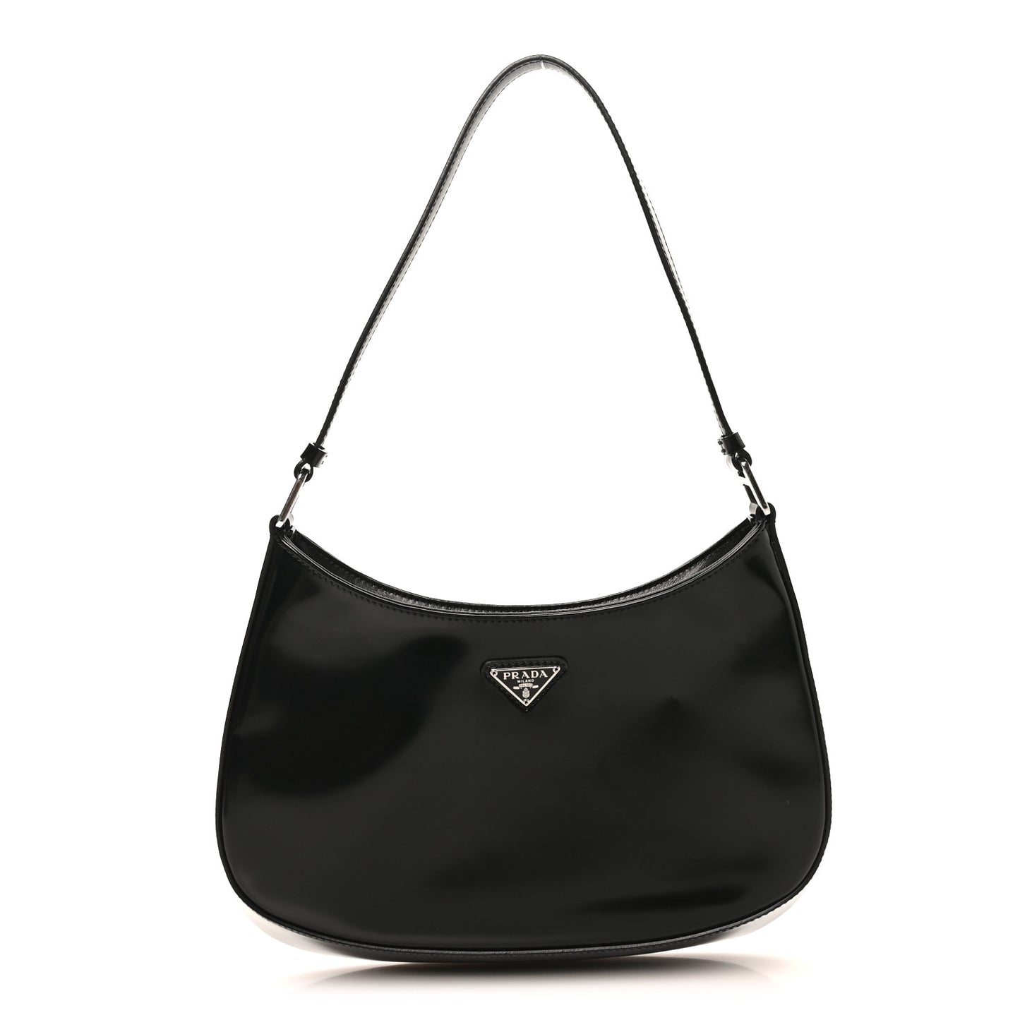 Spazzolato Cleo Shoulder Bag Black