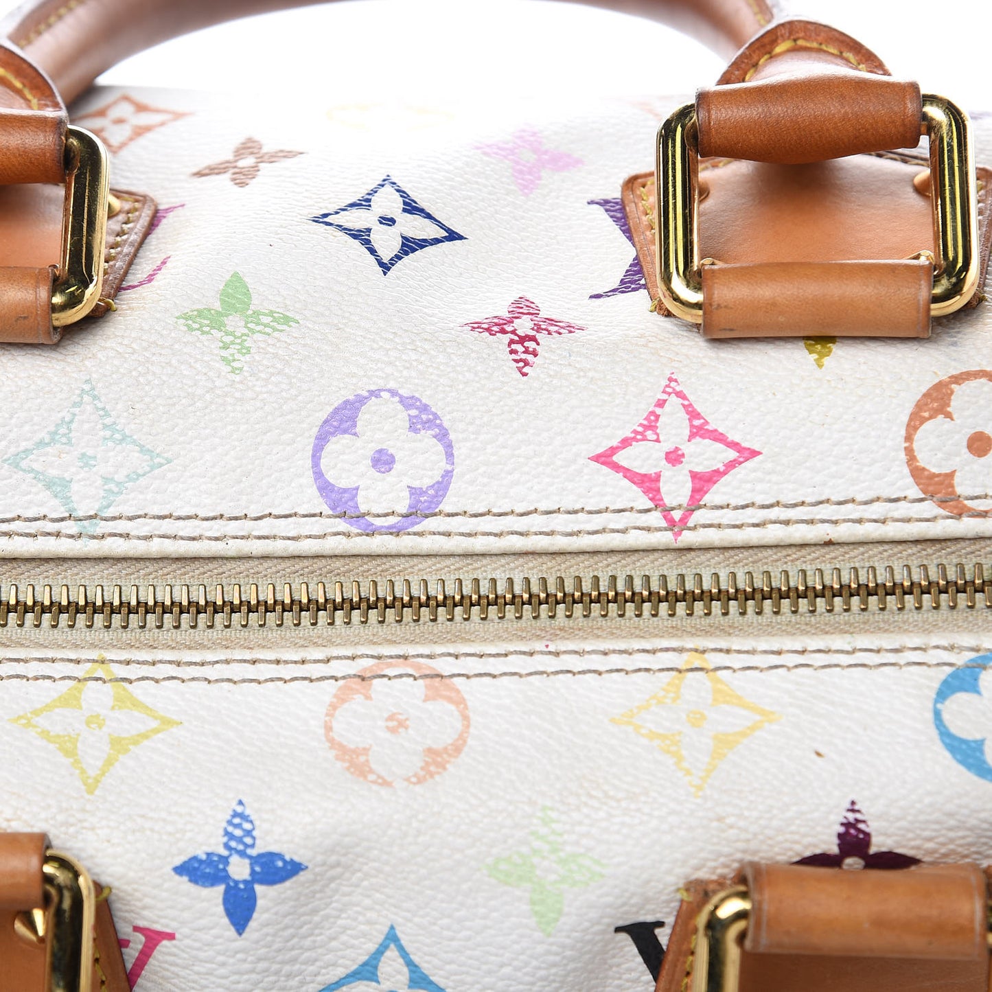 Monogram Multicolor Speedy 30 White