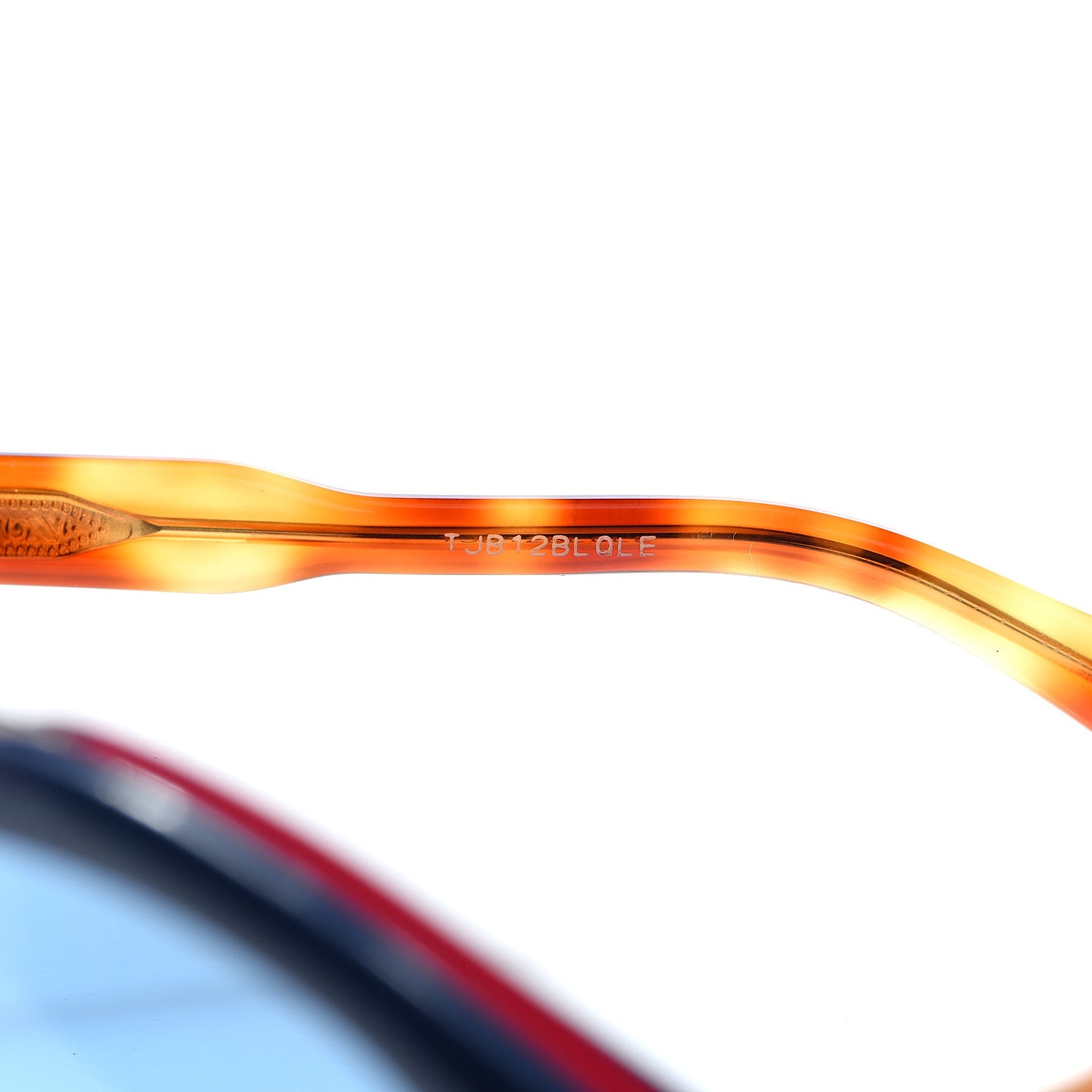 Round Avana Sunglasses GG0124SA Tortoise Blue