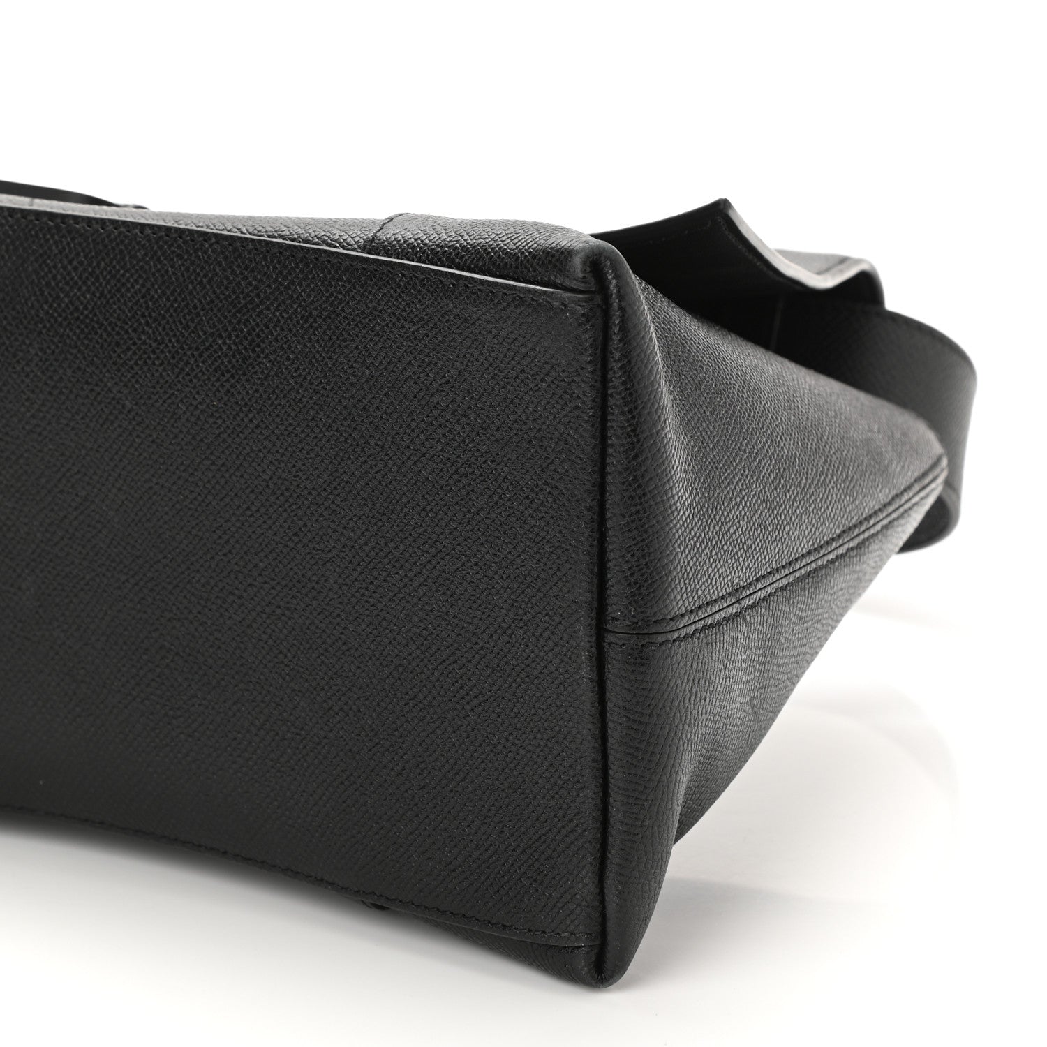 Balenciaga Grained Calfskin Monochrome M Downtown Shoulder Bag Black 9 of 11