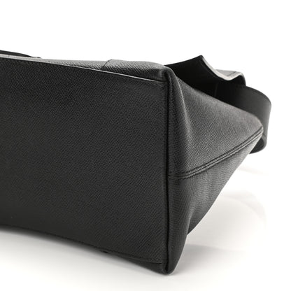 Balenciaga Grained Calfskin Monochrome M Downtown Shoulder Bag Black 9 of 11