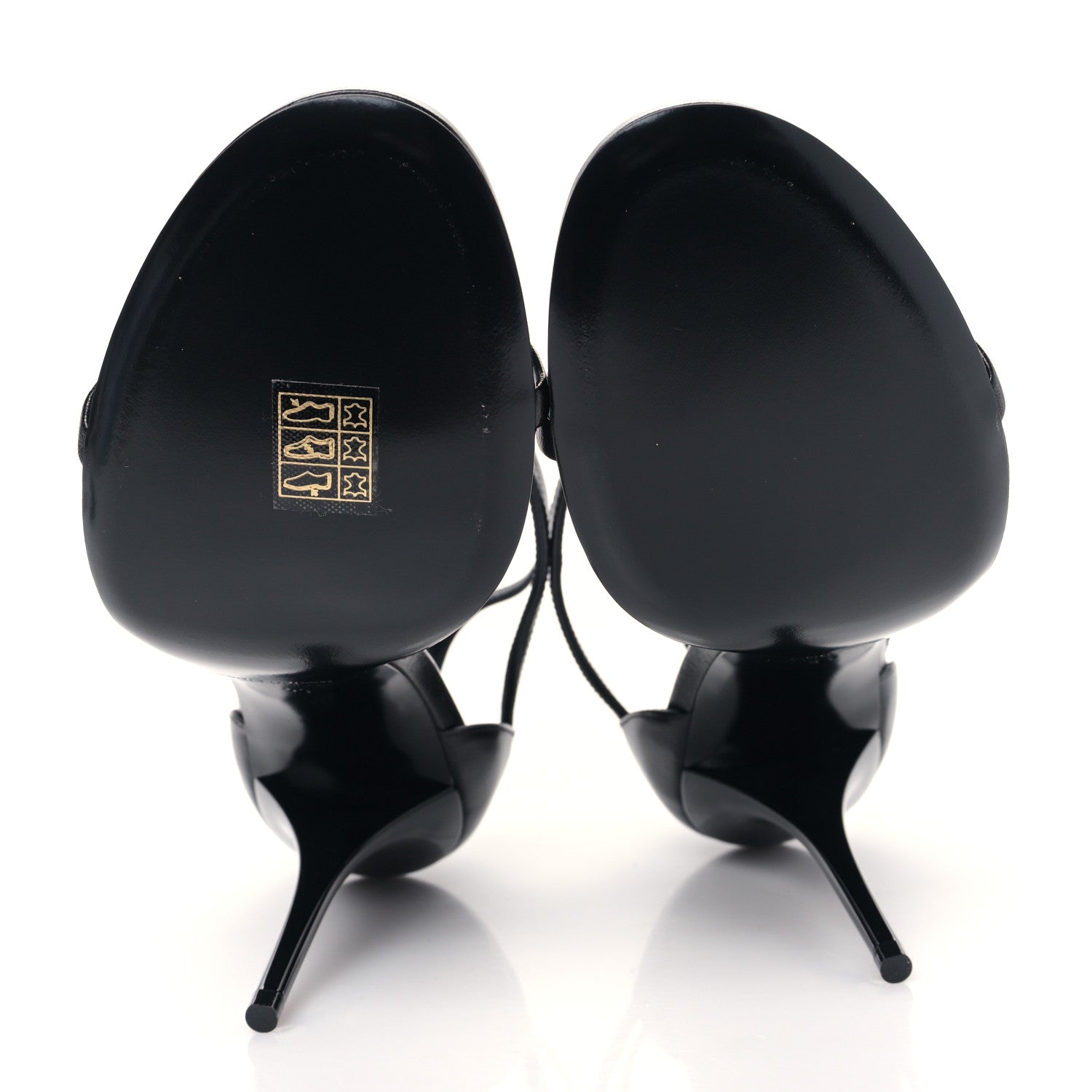 Saint Laurent Calfskin Cassandra 100 Sandals 41 Black 5 of 9