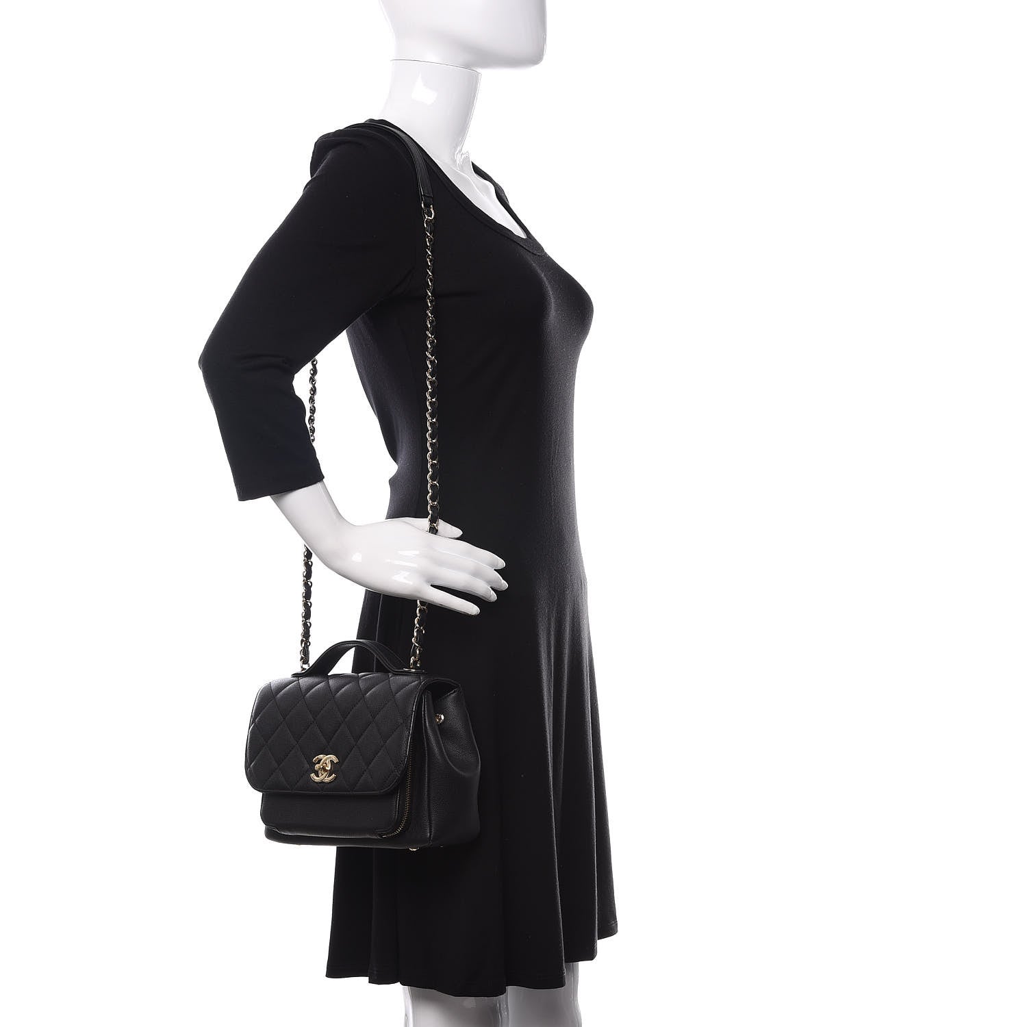 Chanel Caviar Quilted Medium Business Affinity Flap Black 2 of 12