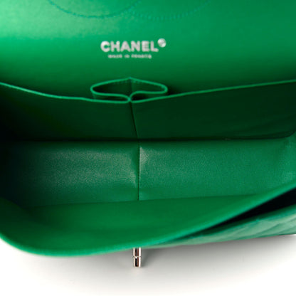 Chanel Caviar Quilted Jumbo Double Flap Green 5 of 10