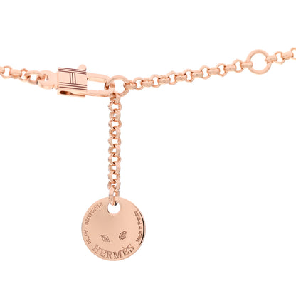 Hermes 18K Rose Gold PM Kelly Clochette Necklace 4 of 5