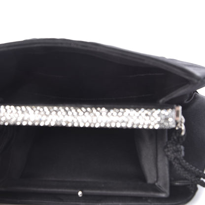 Judith Leiber Satin Crystal Evening Bag Black 6 of 10