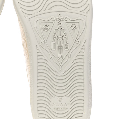 Gucci Calfskin GG Tennis Embossed Womens Ace Sneakers 39 Mystic White 7 of 10