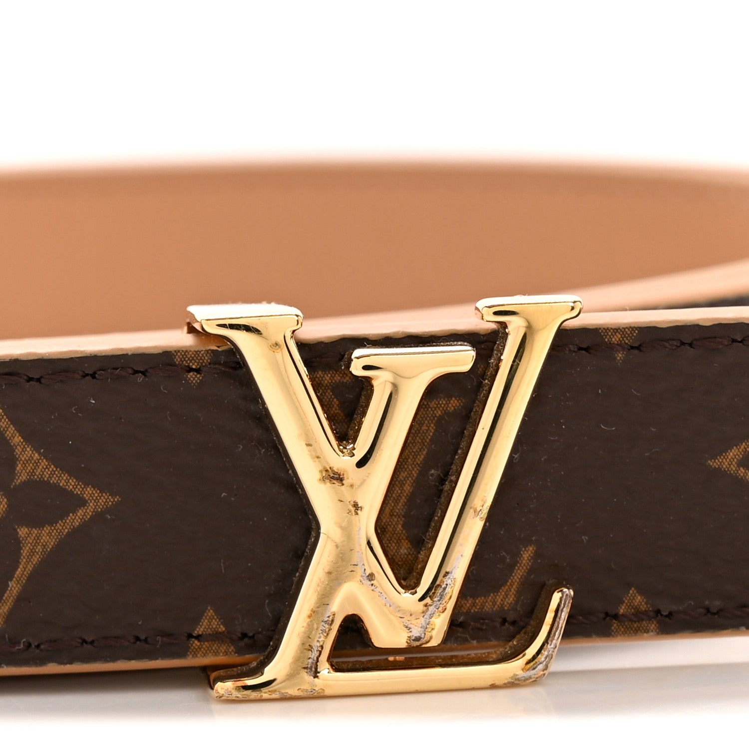 Louis Vuitton Calfskin Monogram 20mm LV Iconic Reversible Belt 85