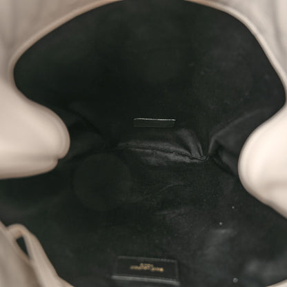 Saint Laurent Lambskin Matelasse Monogram Medium Jamie 4.3 Pochon Blanc Vintage 6 of 11