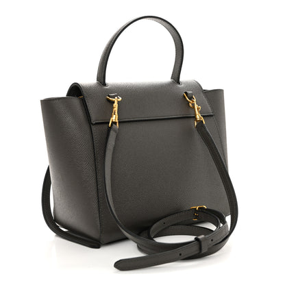 Celine Grained Calfskin Nano Belt Bag Grey 3 of 10