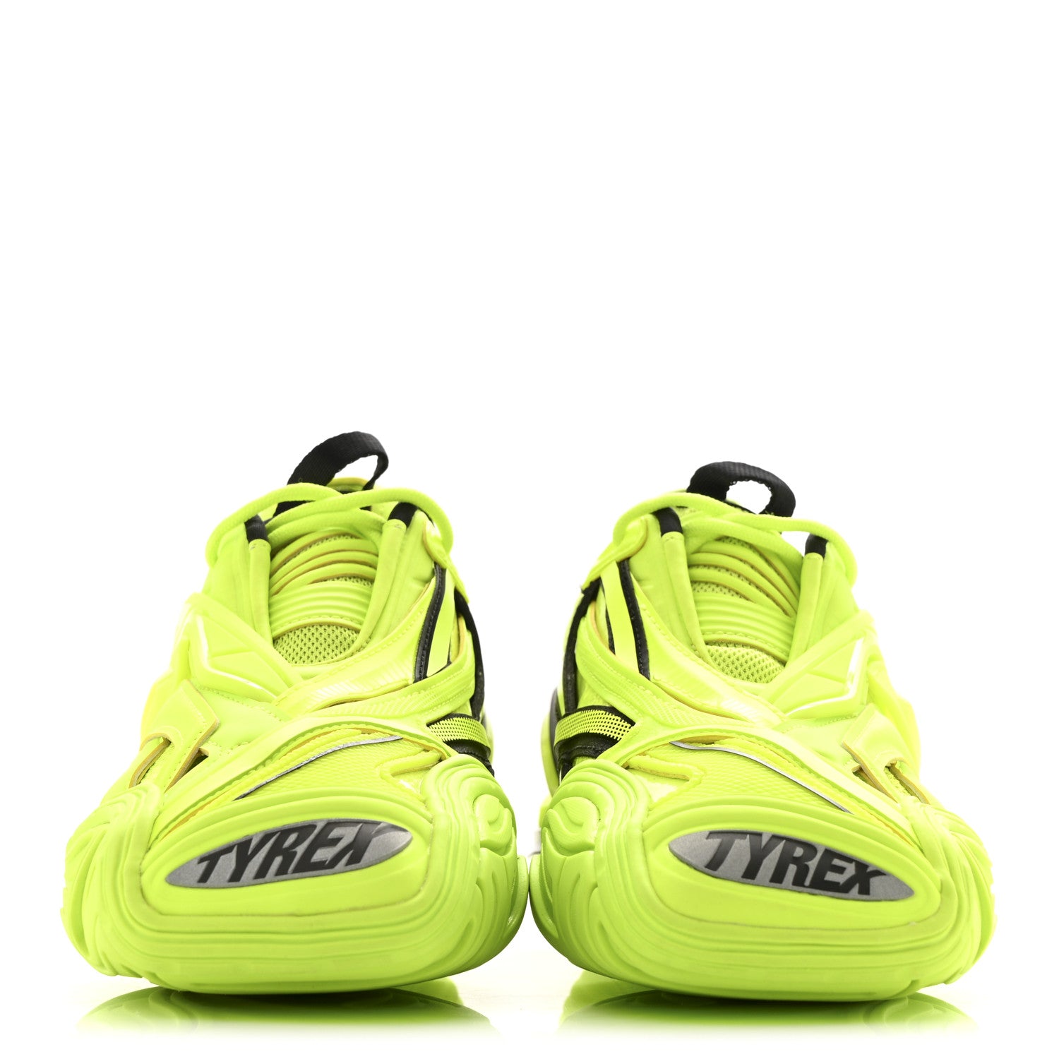 Balenciaga Rubber Mesh Womens Tyrex Sneakers Monocolor 41 Fluo Yellow 3 of 12