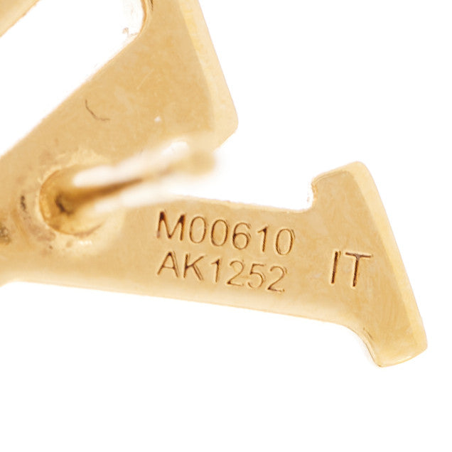 Metal LV Iconic Earrings Gold
