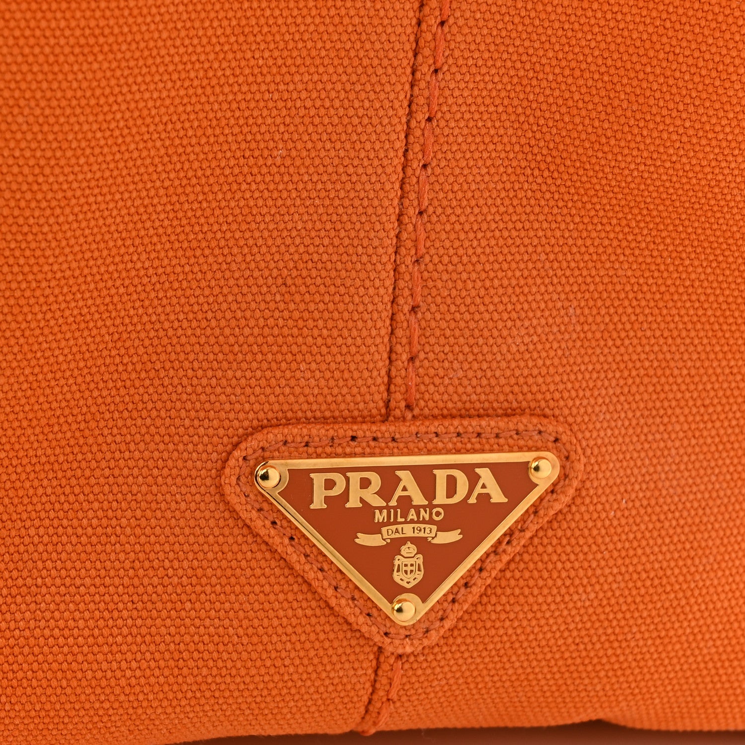 Prada Canapa Large Logo Tote Papaya 6 of 10