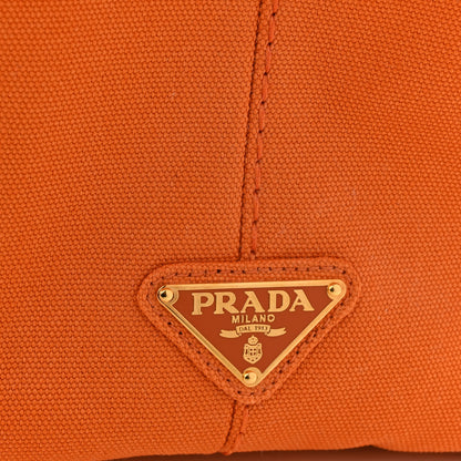 Prada Canapa Large Logo Tote Papaya 6 of 10