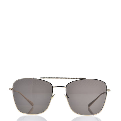 Chanel Metal Pilot Sunglasses 4256 Silver 2 of 7