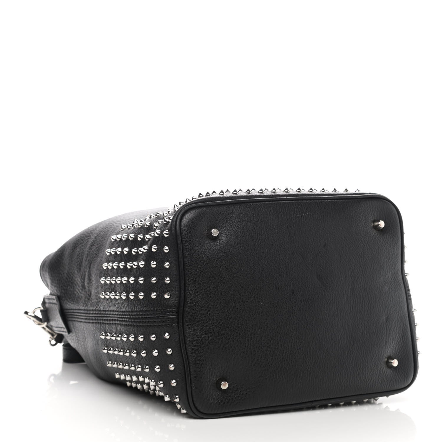 Burberry Calfskin Studded Medium Susanna Hobo Black 4 of 9