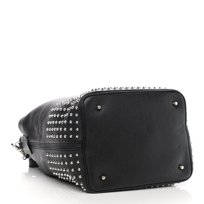 Burberry Calfskin Studded Medium Susanna Hobo Black 4 of 9