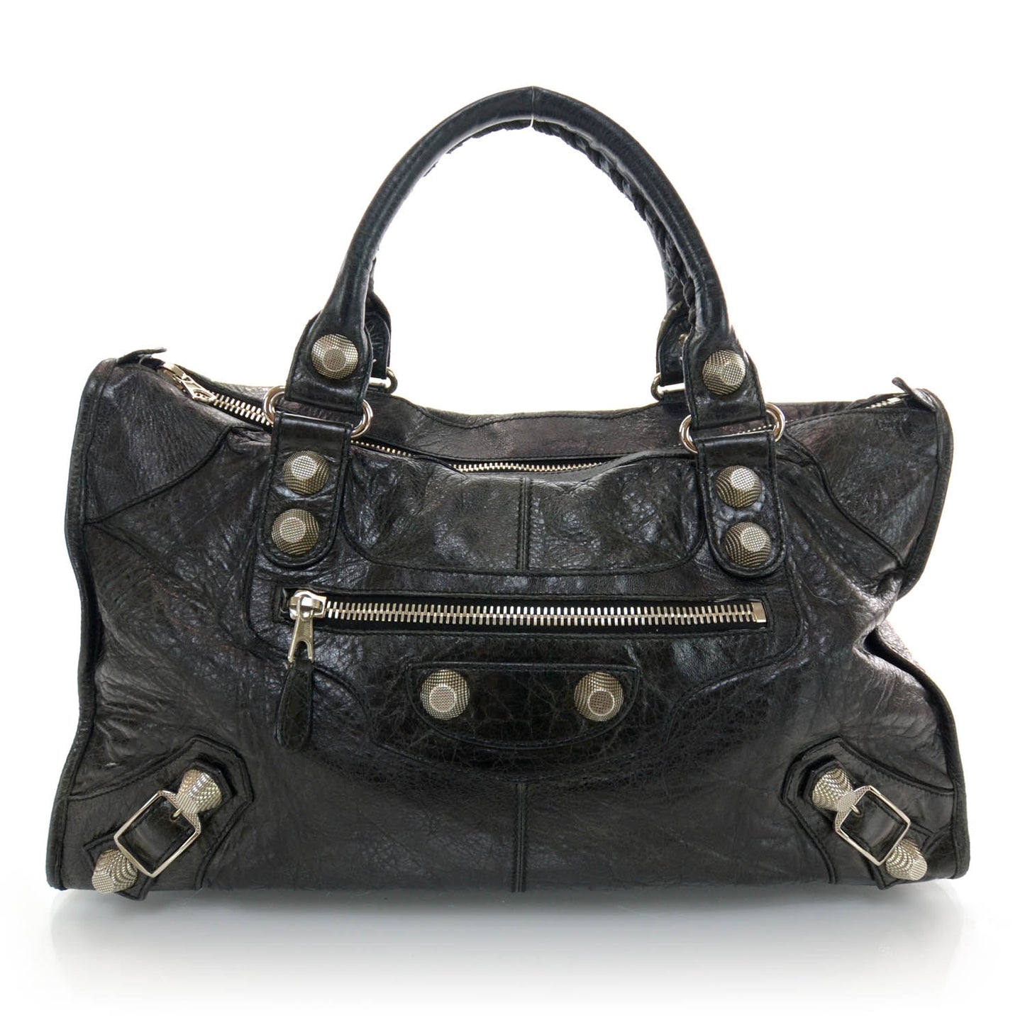 Agneau Giant 21 Silver Hardware Work Black