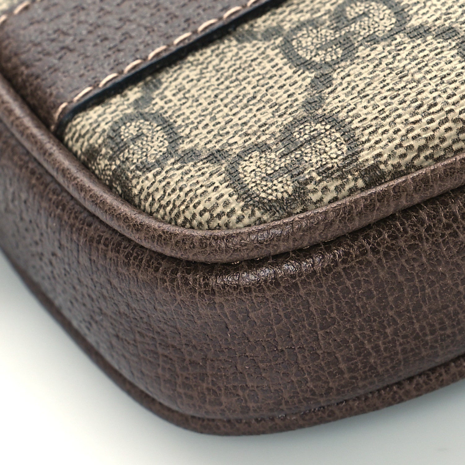 Gucci GG Supreme Monogram Ophidia Phone Case Wristlet Brown 7 of 9