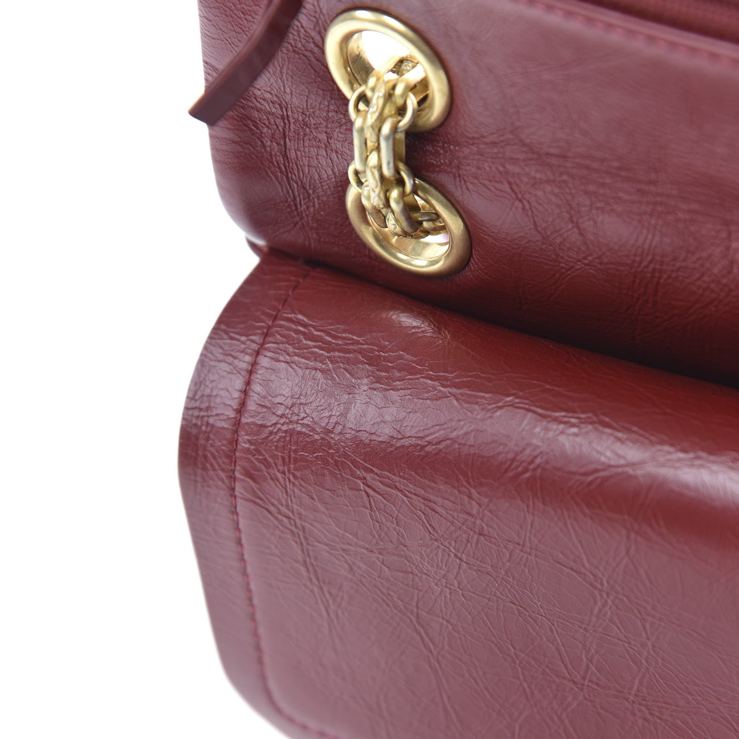 Chanel Aged Calfskin Chevron Quilted 2.55 Reissue 226 Flap Red 11 of 11