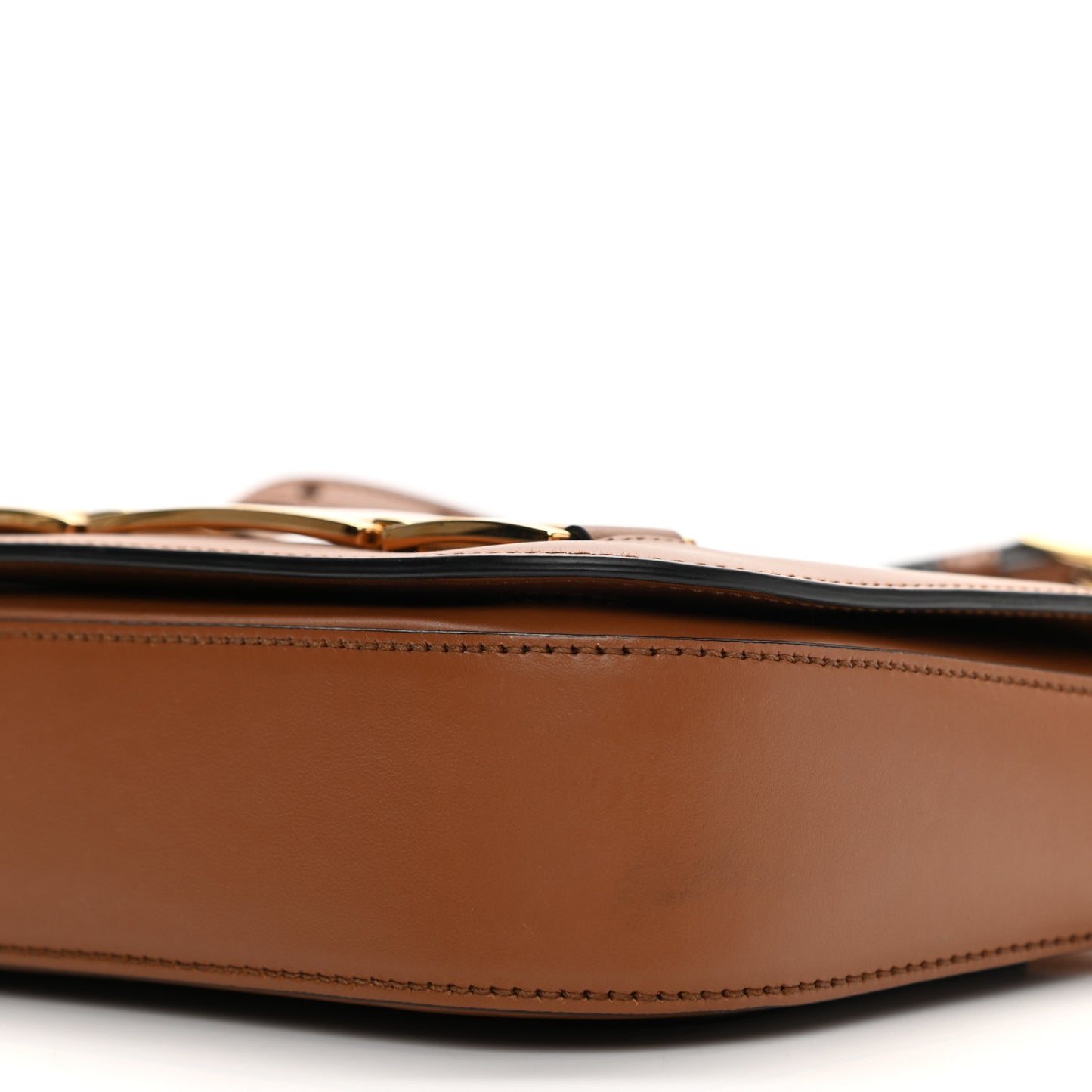 City Calf Flap Shoulder Bag Cognac