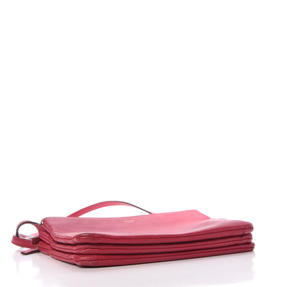 Celine Lambskin Small Trio Crossbody Bag Fuchsia 4 of 13