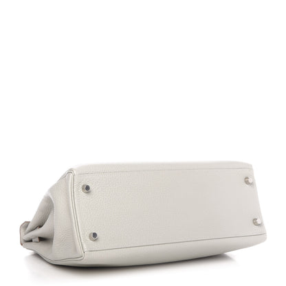 Hermes Taurillon Clemence Kelly Retourne 32 Gris Perle 4 of 11