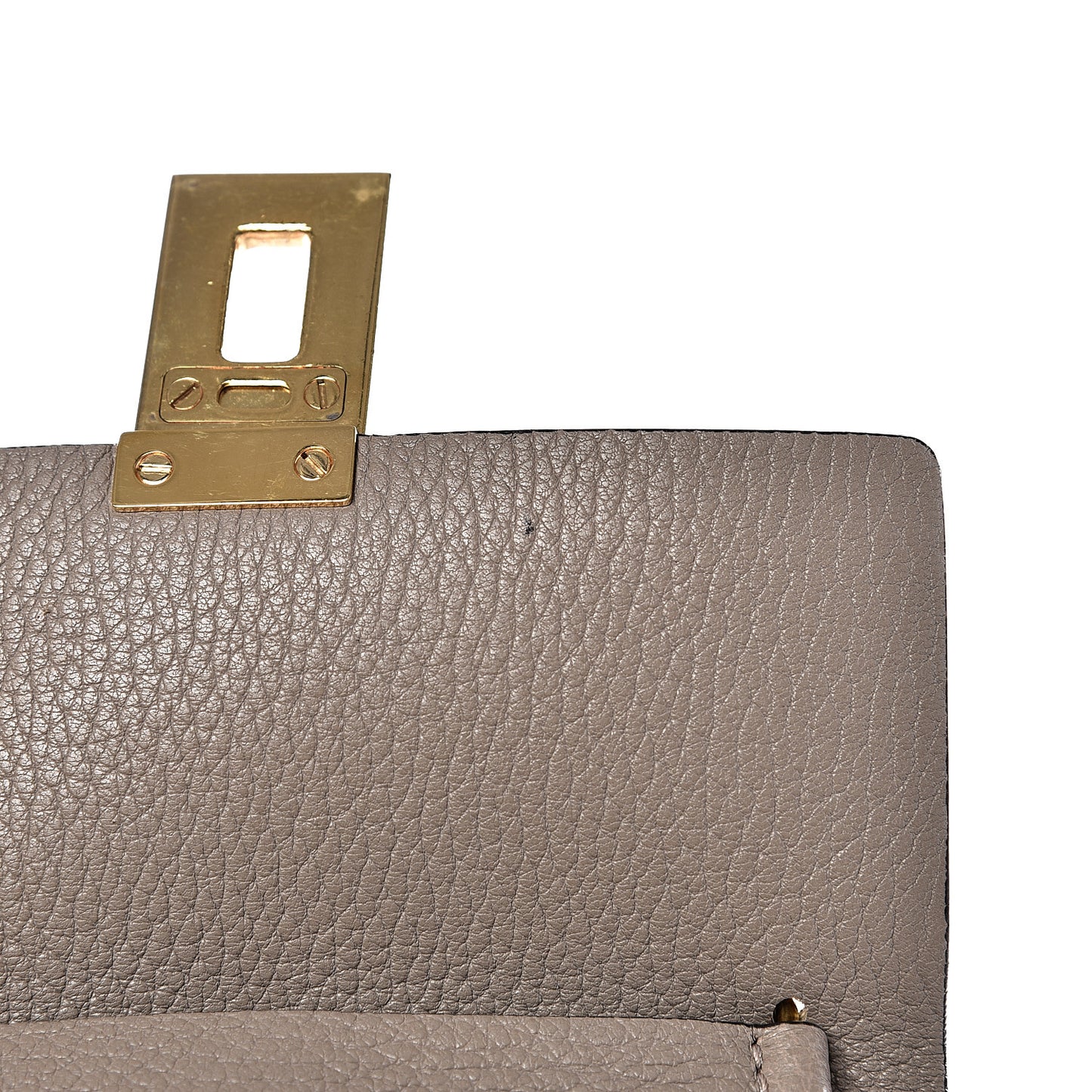 Grained Lambskin Mini Drew Shoulder Bag Motty Grey