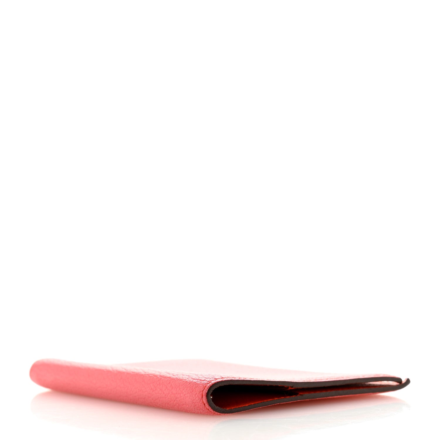 Hermes Chevre Mysore Bi-Color Globe Trotter Agenda Cover PM Rose Lipstick Orange Poppy 4 of 12