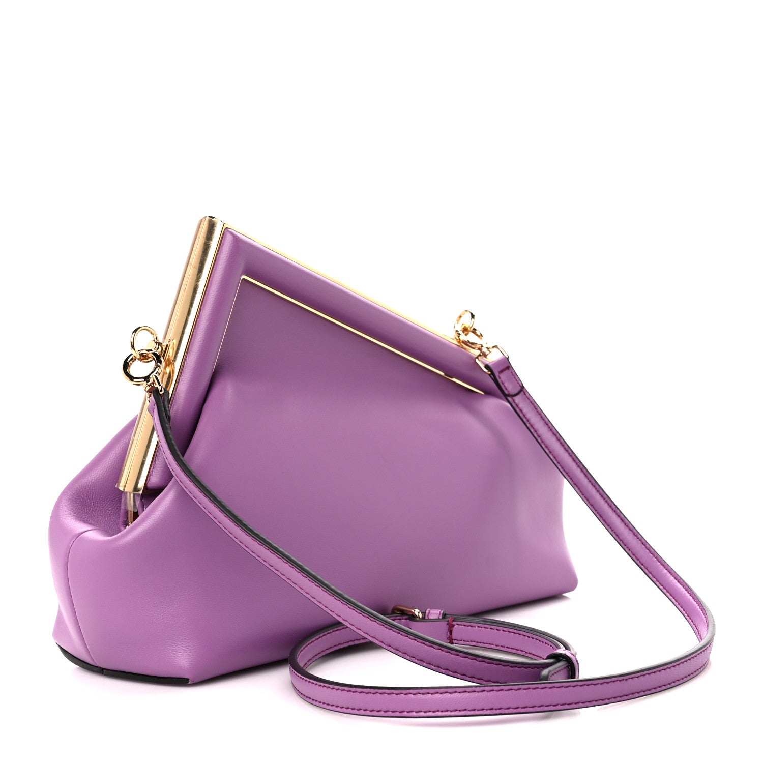 Fendi Shiny Nappa Small Fendi First Agapanto 3 of 12