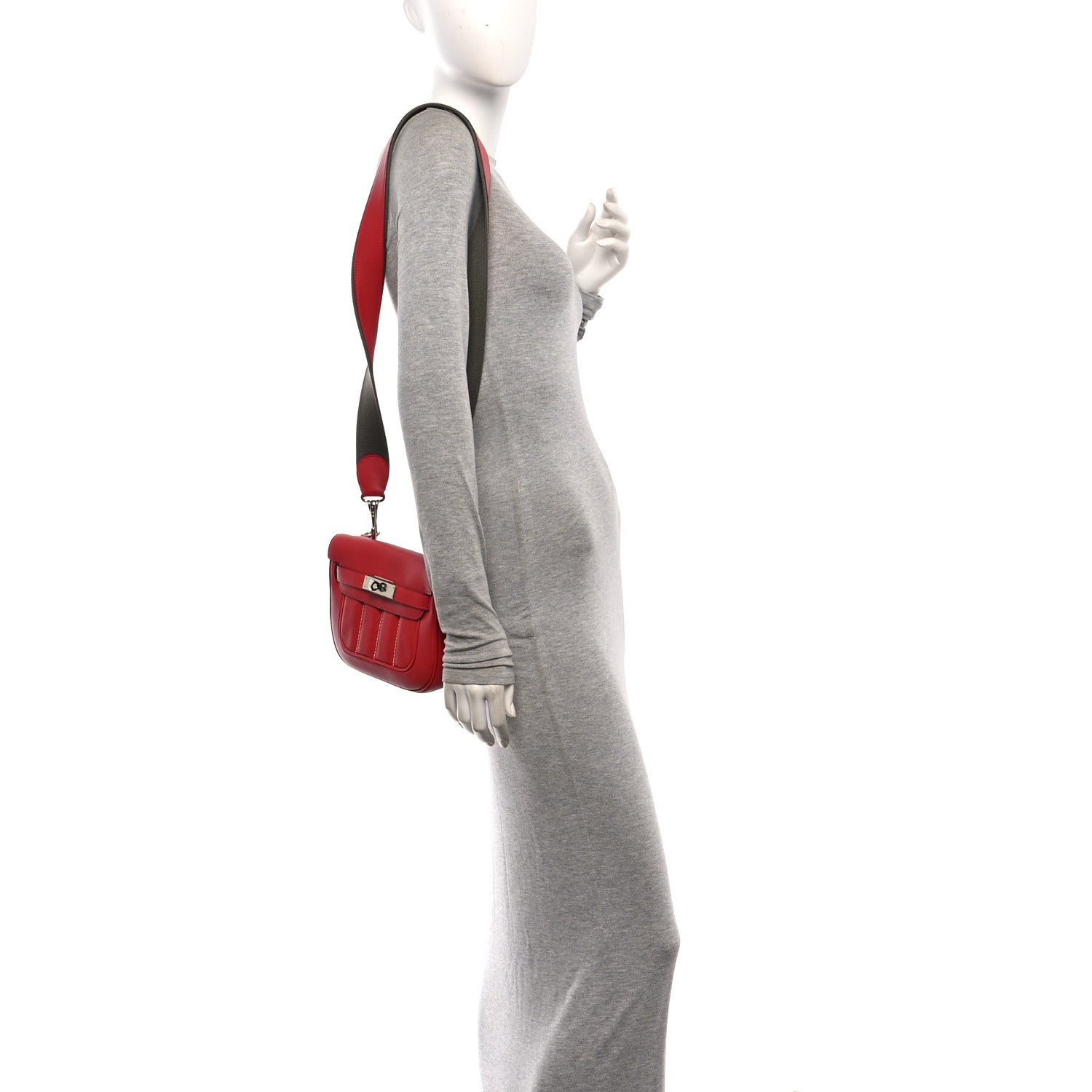 Hermes Swift Mini Sac Berline Vermillion 2 of 12