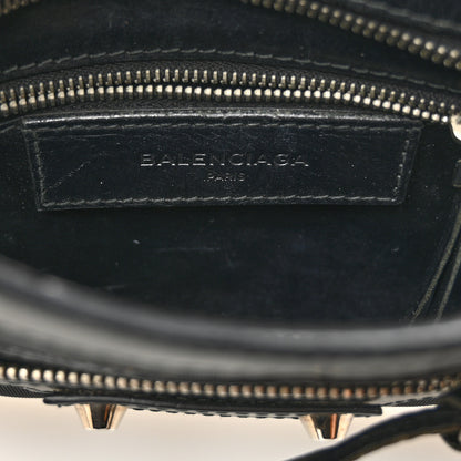 Balenciaga Mesh Calfskin Classic Silver Hardware Mini City Black 7 of 13