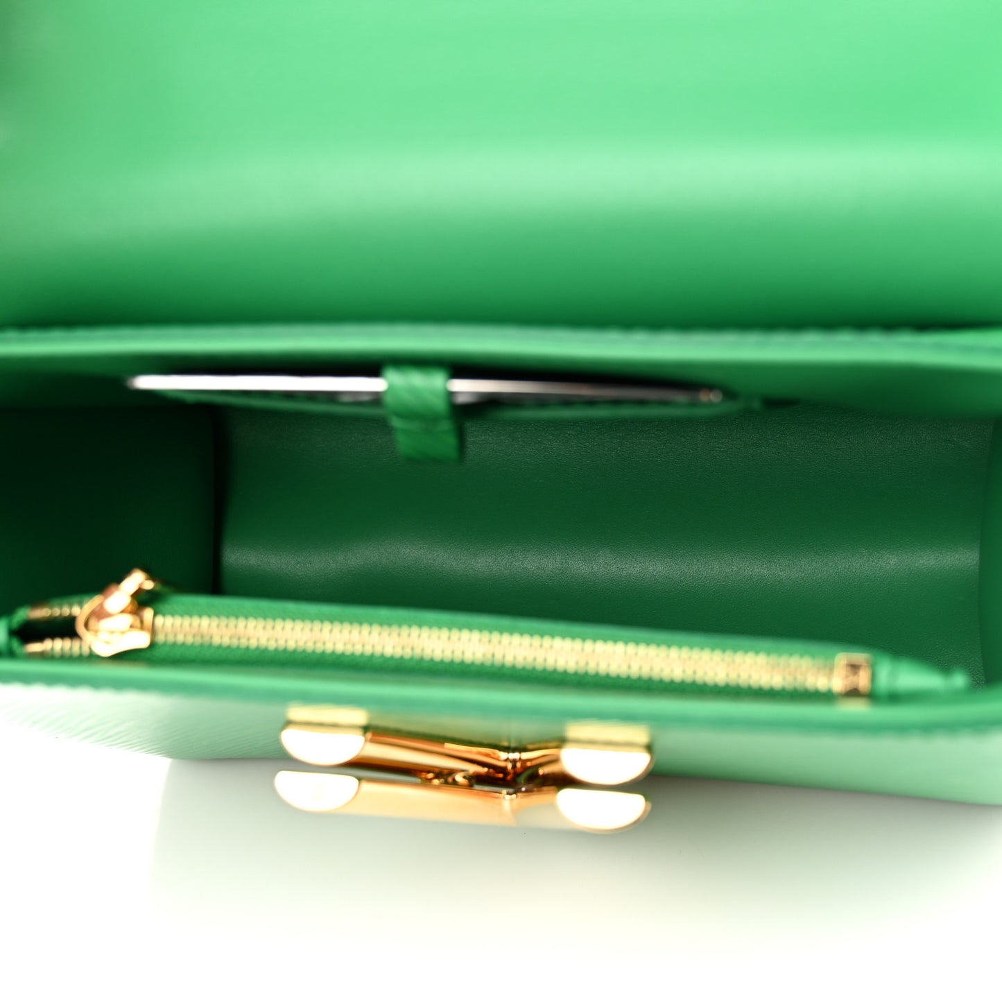 Epi Twist Shoulder Bag PM Serpentine Green