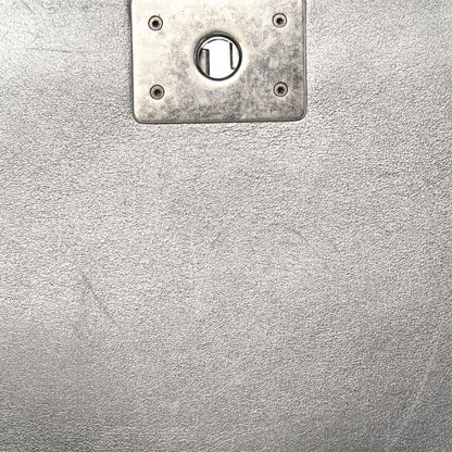 Chanel Metallic Lambskin Embellished Medium Boy Flap Silver 15 of 15