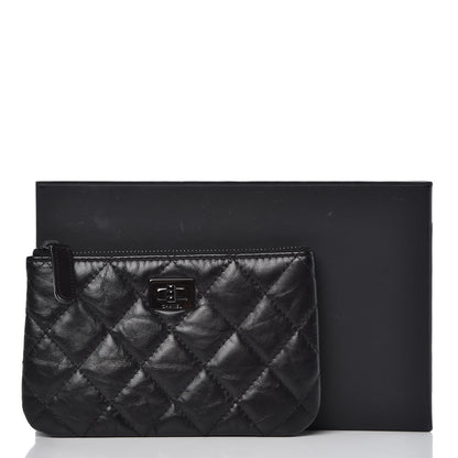Chanel Aged Calfskin Quilted Small Reissue Cosmetic Case So Black 8 of 8