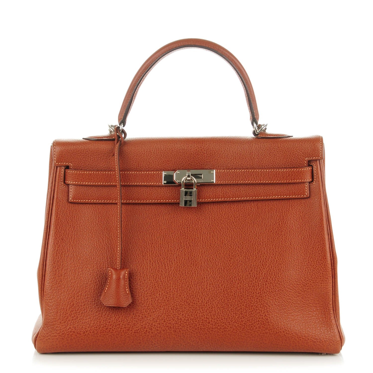 Hermes Buffle Skipper Kelly Retourne 35 Marron Glace 1 of 19