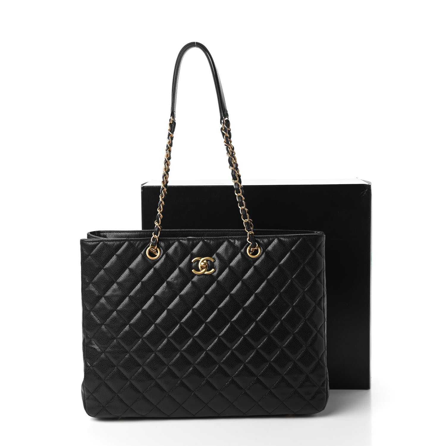 Chanel Caviar Quilted Large Shopping Tote Black 11 of 11