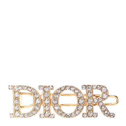 Christian Dior Metal Crystal Dior(r)evolution Barrette Gold 1 of 4