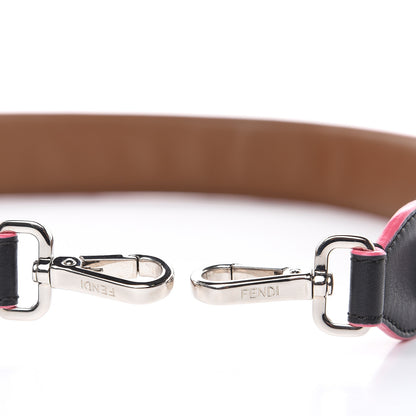 Fendi Vitello Dolce Plexiglass Bi-Color Studded Strap You Black Brownie Multicolor 4 of 4