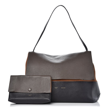 Celine Calfskin Suede All Soft Shoulder Bag Taupe 1 of 14