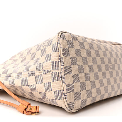 Louis Vuitton Damier Azur Neo Neverfull MM Rose Ballerine 8 of 9