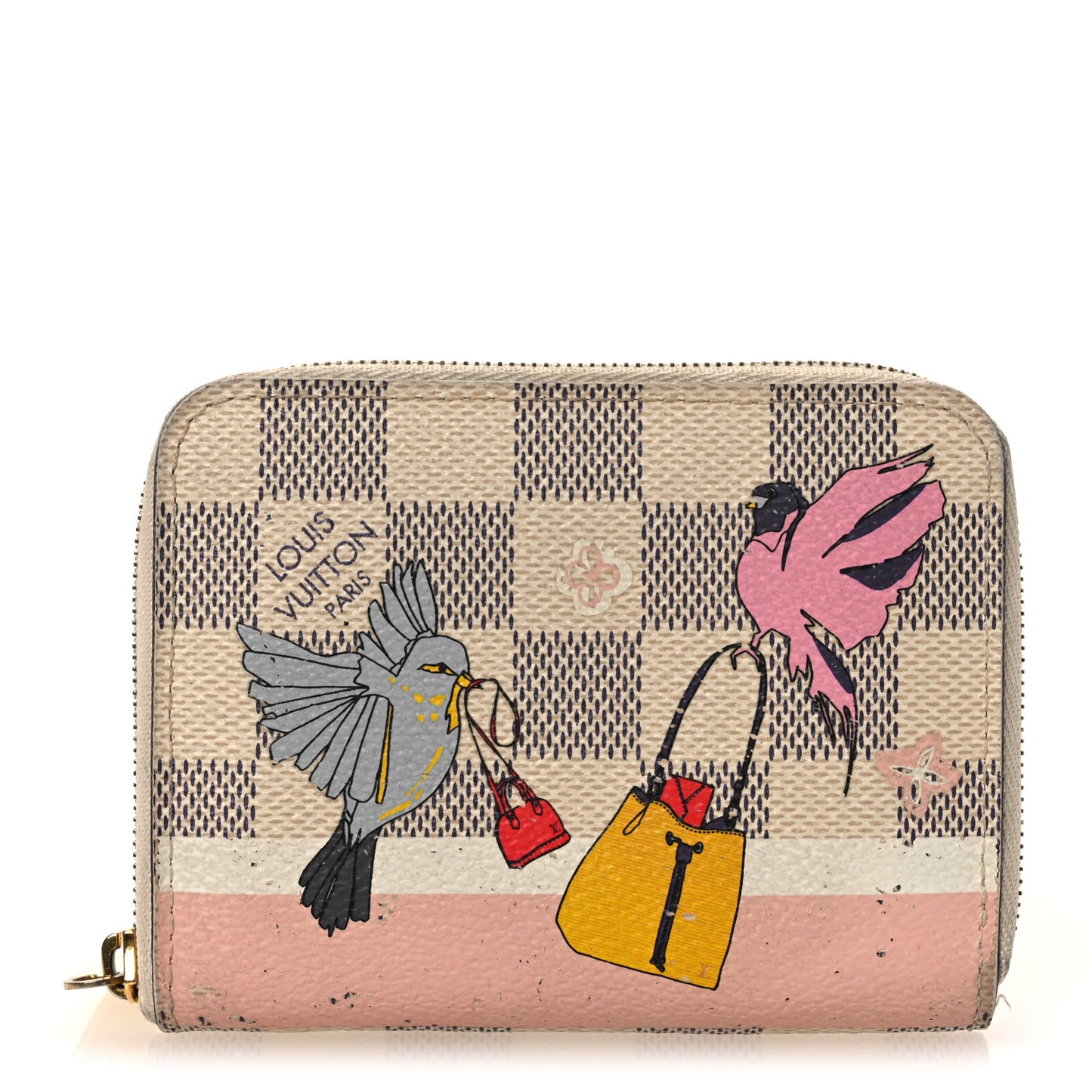Damier Azur 2018 Christmas Animation Zippy Coin Purse