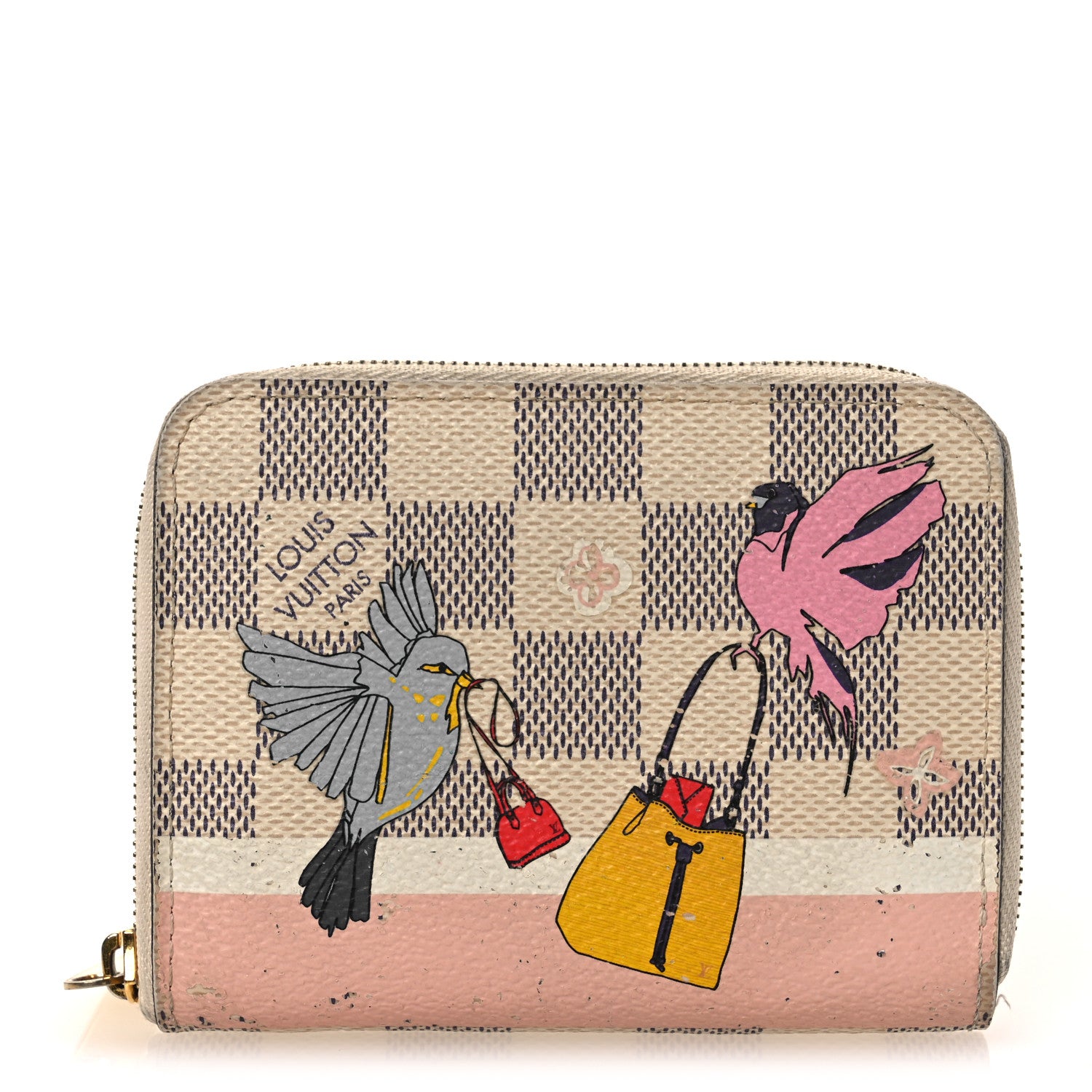 Louis Vuitton Damier Azur 2018 Christmas Animation Zippy Coin Purse 1 of 10