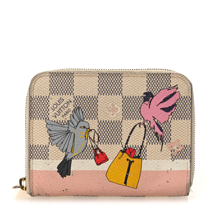 Louis Vuitton Damier Azur 2018 Christmas Animation Zippy Coin Purse 1 of 10