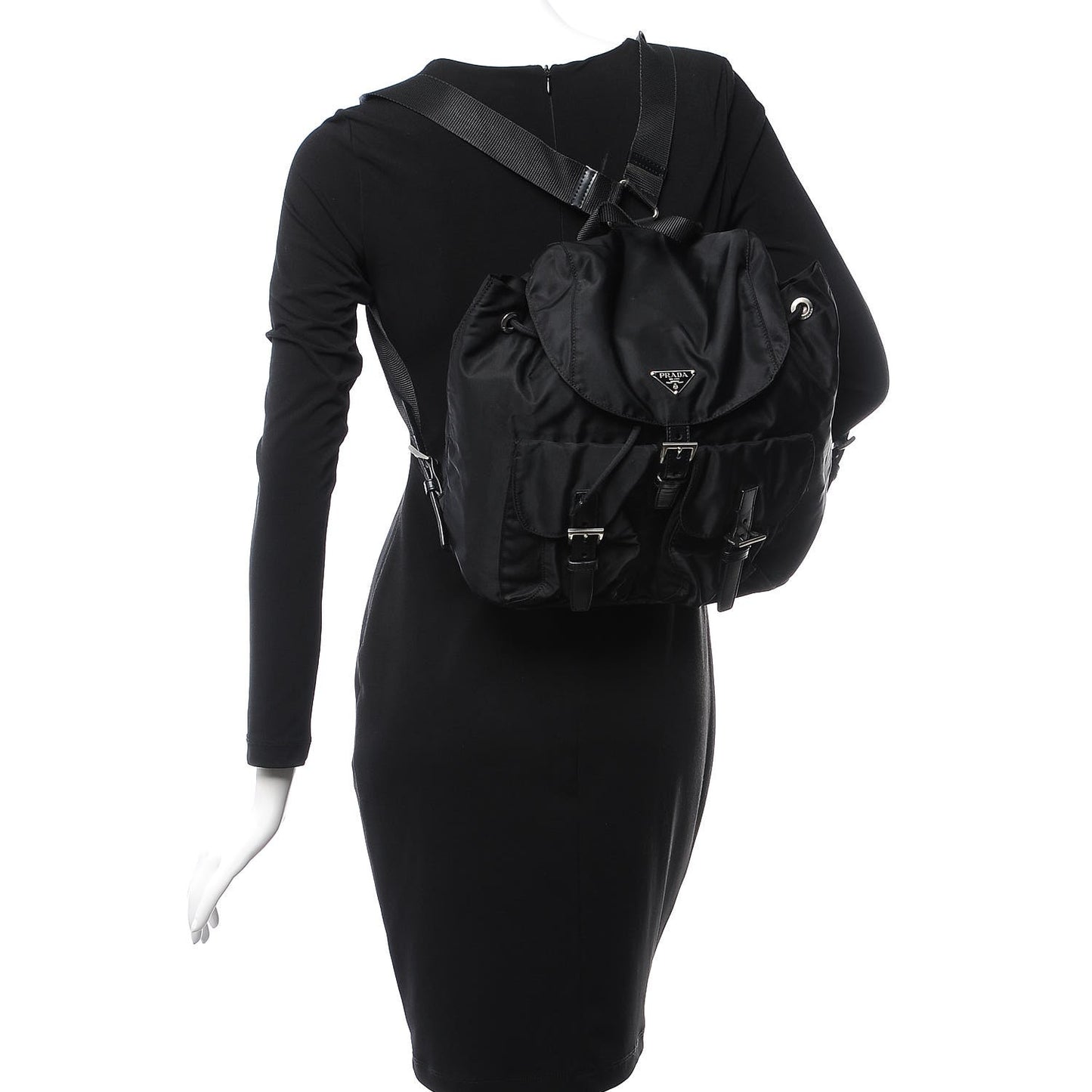 Nylon Vela Sport Backpack Black